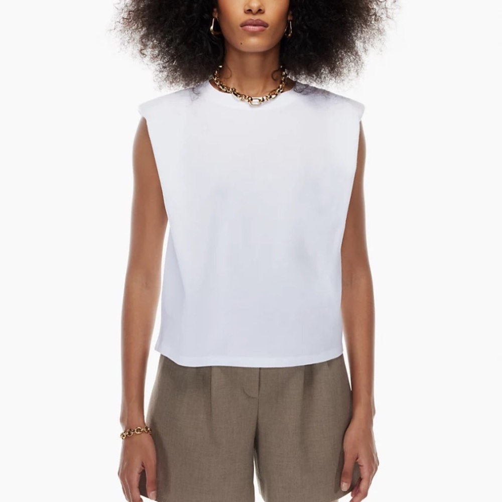 Babaton Shoulder Pad Tee - Picture 4 of 6